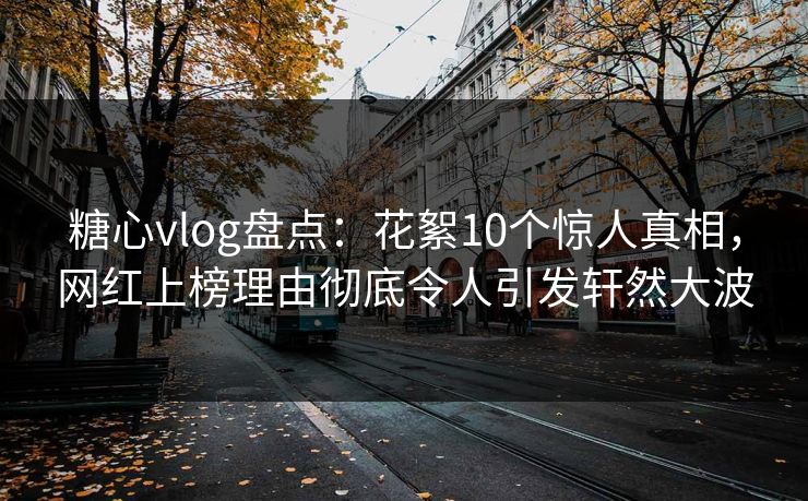 糖心vlog盘点:花絮10个惊人真相,网红上榜理由彻底令人引发轩然大波 糖心vlog盘点:花絮10个惊人真相,网红上榜理由彻底令人引发轩然大波